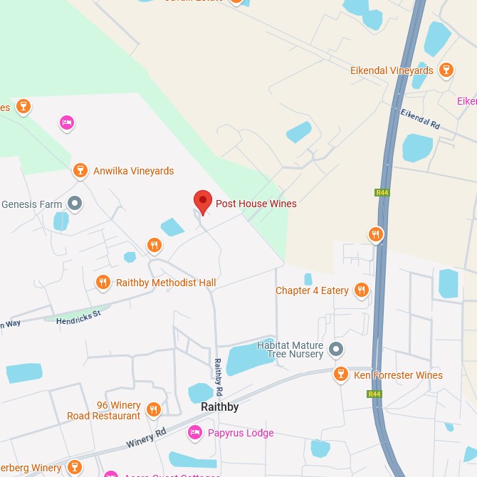 Post House Vineyards Karte