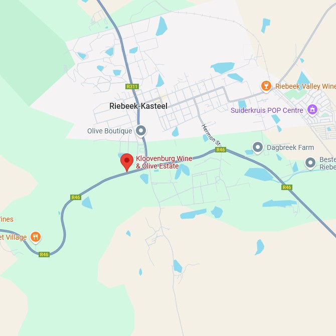 Kloovenburg Wine & Olives Karte