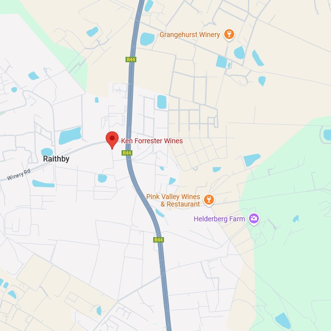 Ken Forrester Vineyards Karte