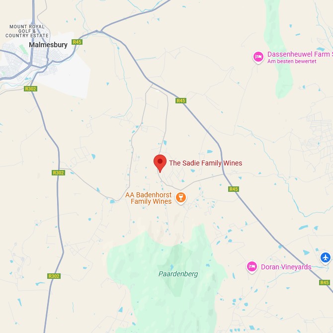 Sadie Family Wines Karte