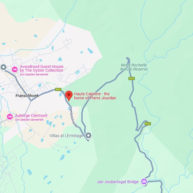 Haute Cabrière Karte