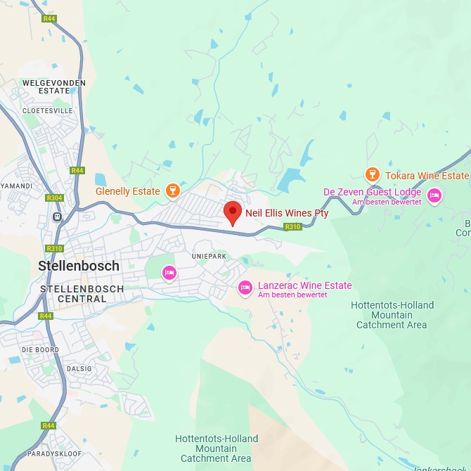 Neil Ellis Wines Karte