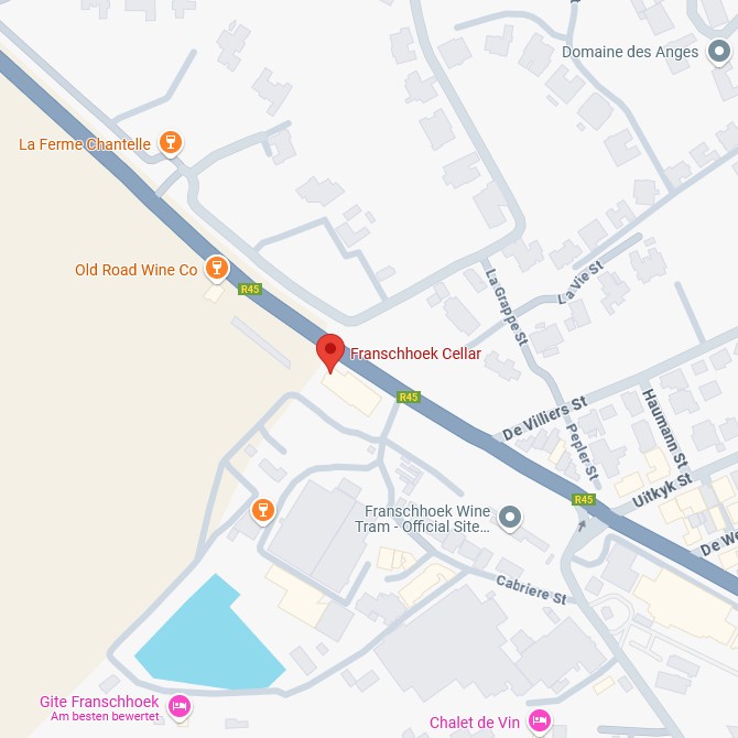 Franschhoek Cellar Karte