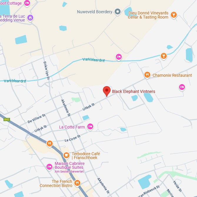 Black Elephant Vintners Karte