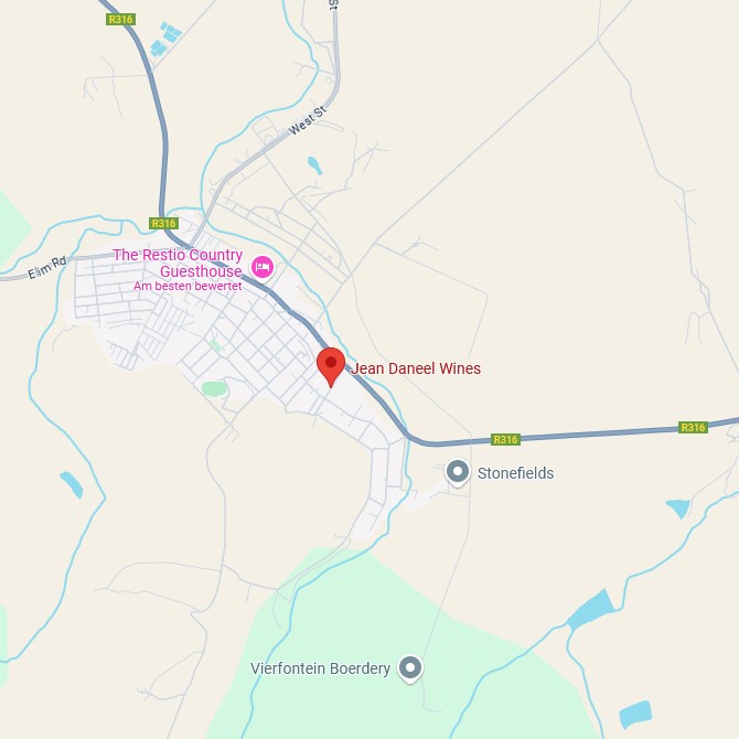 Jean Daneel Wines Karte