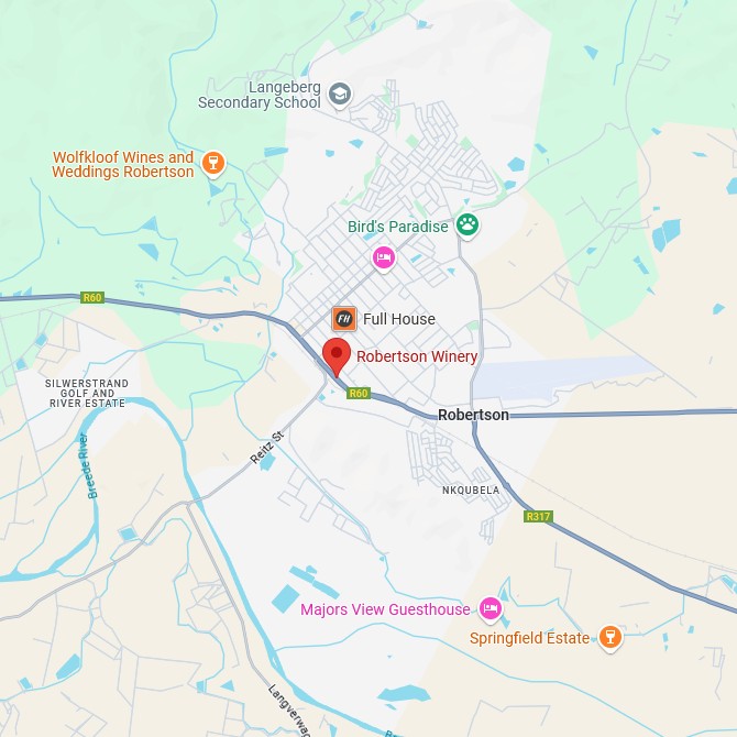 Robertson Winery Karte