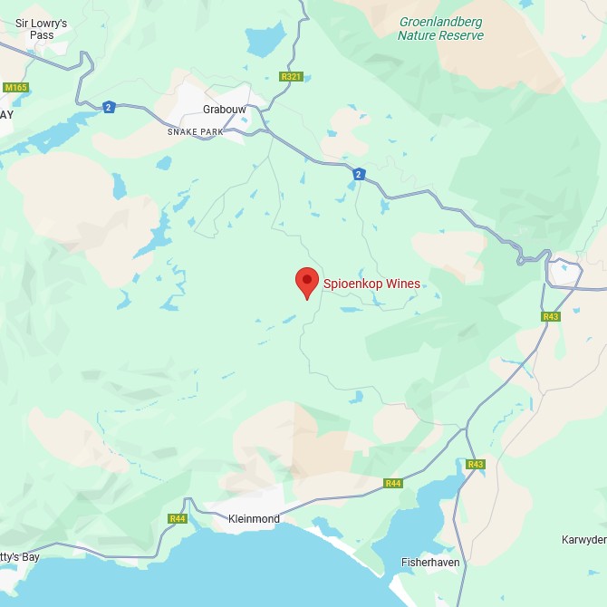 Spioenkop Karte