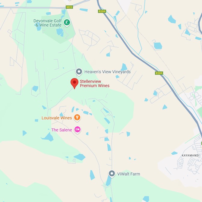 Stellenview Premium Wines Karte