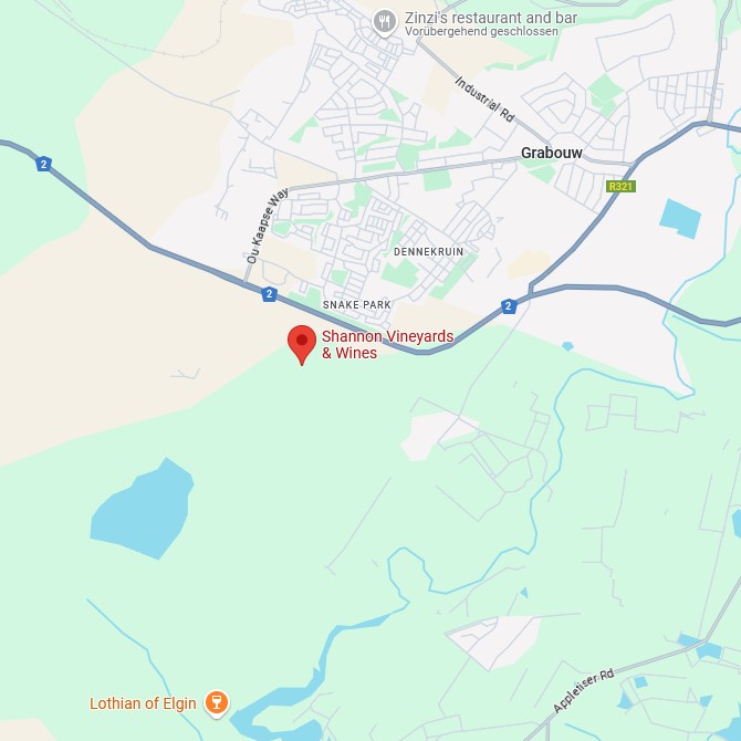 Shannon Vineyards Karte