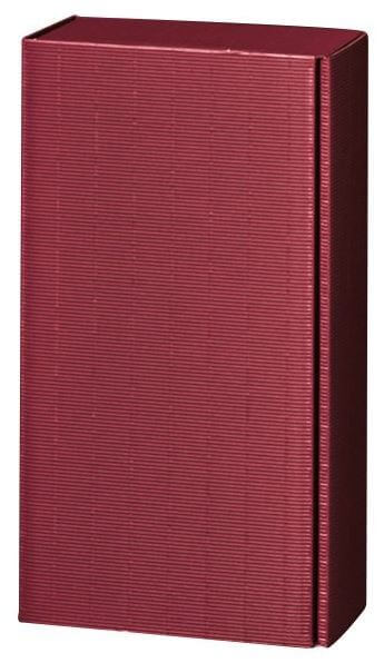 Präsentkartonage (offene Welle) für 2 Flaschen